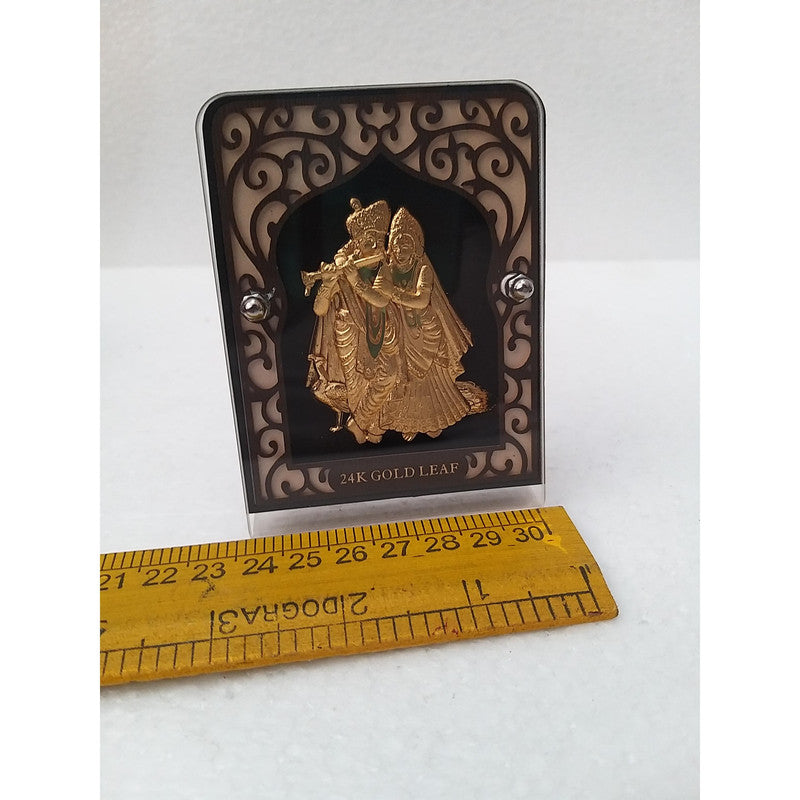 Gold Plated Lord RADHA KRISHNA with Frame | Religious Collection (1909)