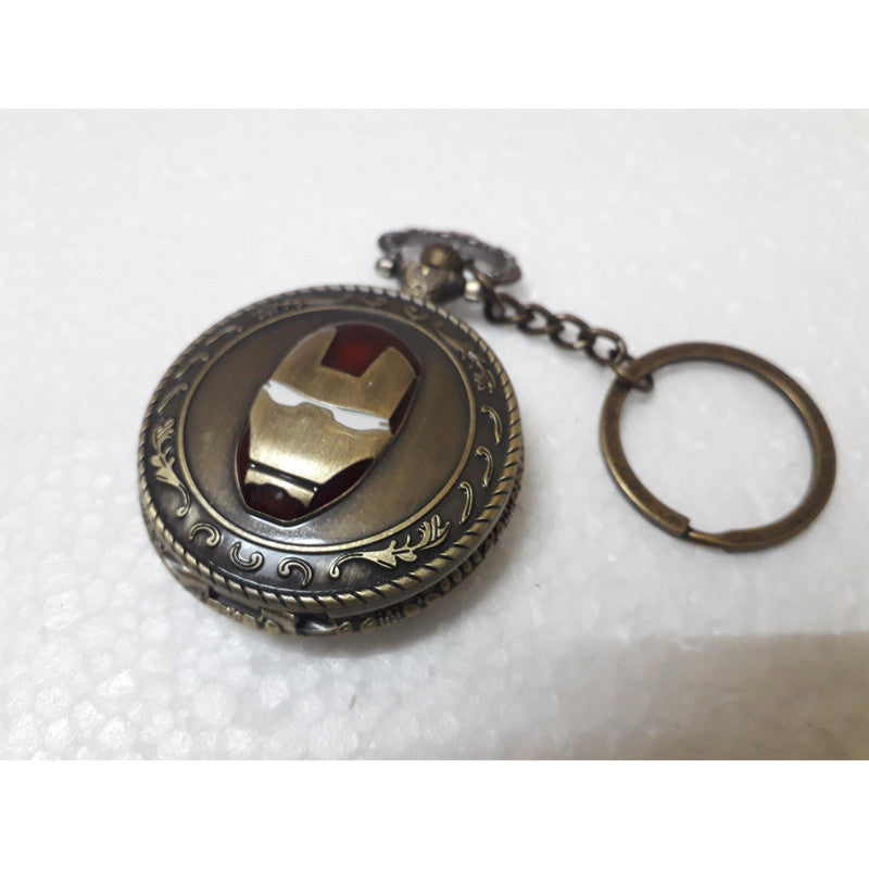 Pocket Watch Key Chain with Key Ring Men & Women Gift Key Chain Key