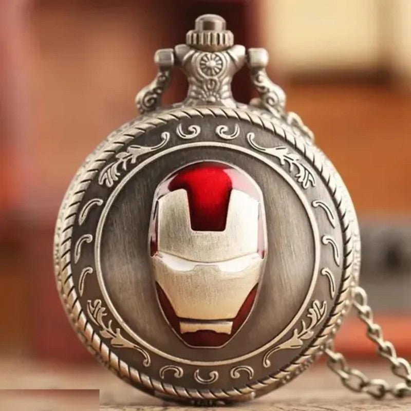Pocket Watch Key Chain with Key Ring Men & Women Gift Key Chain Key