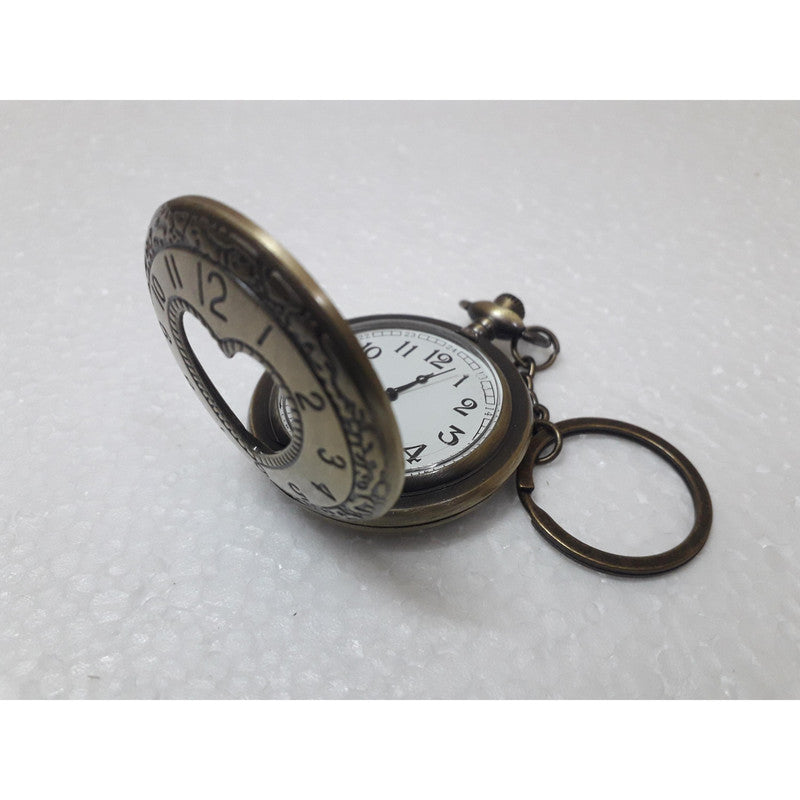 Pocket Watch Key Chain with Key Ring Men & Women Gift Key Chain Key