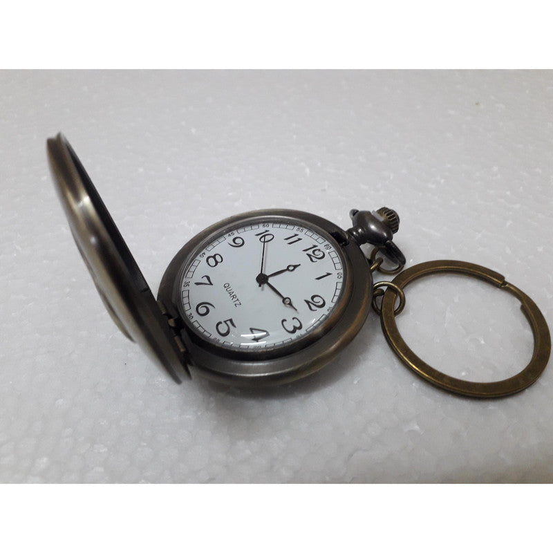 Pocket Watch Key Chain with Key Ring Men & Women Gift Key Chain Key