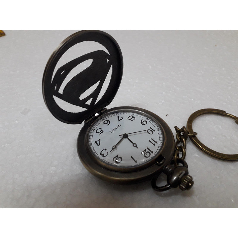 Pocket Watch Key Chain with Key Ring Men & Women Gift Key Chain Key