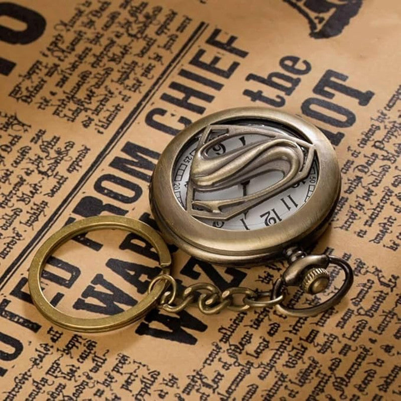 Pocket Watch Key Chain with Key Ring Men & Women Gift Key Chain Key