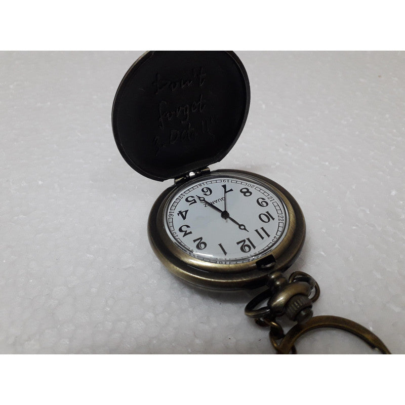 Pocket Watch Key Chain with Key Ring Men & Women Gift Key Chain Key