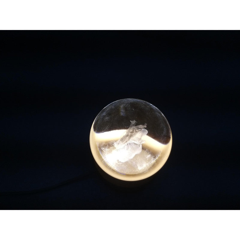 Crystal Ball Light - Room Decor Night Lights Luminous Ball Inner 3D Figurine Home Decor (2775)