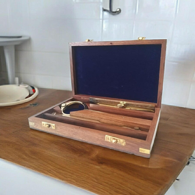 Nautical Proportional Divider Set of 5 - Full Brass dividers with Box (2785)