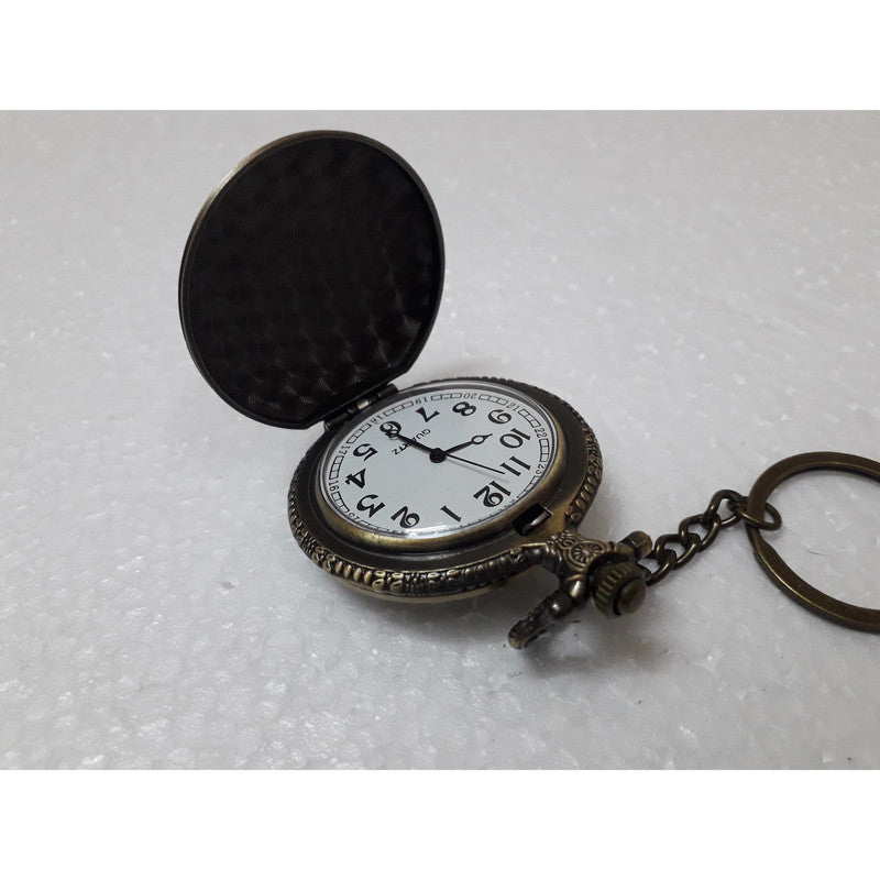 Pocket Watch Key Chain with Key Ring Men & Women Gift Key Chain Key
