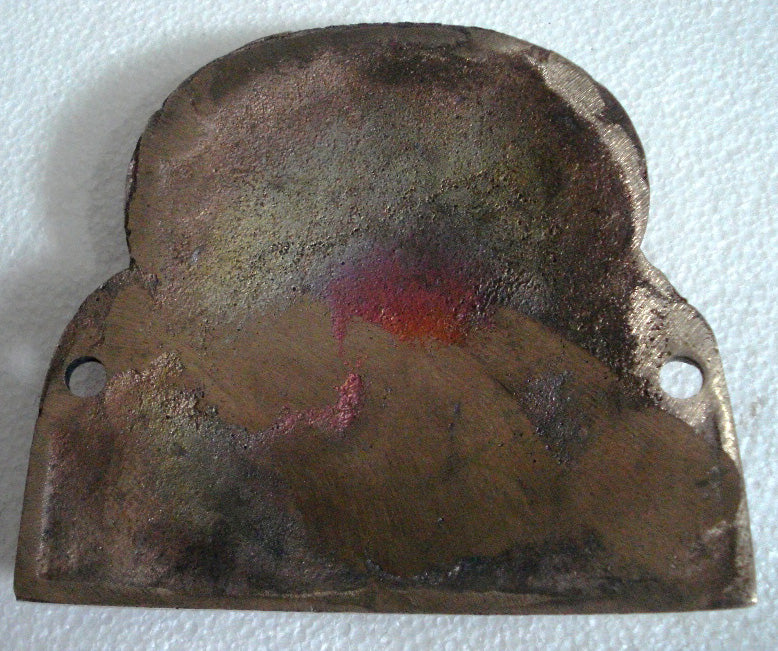 VINTAGE Style BRASS Cast JOHN PORT MANCHESTER Safe Plate - Coat of Arms (5131)