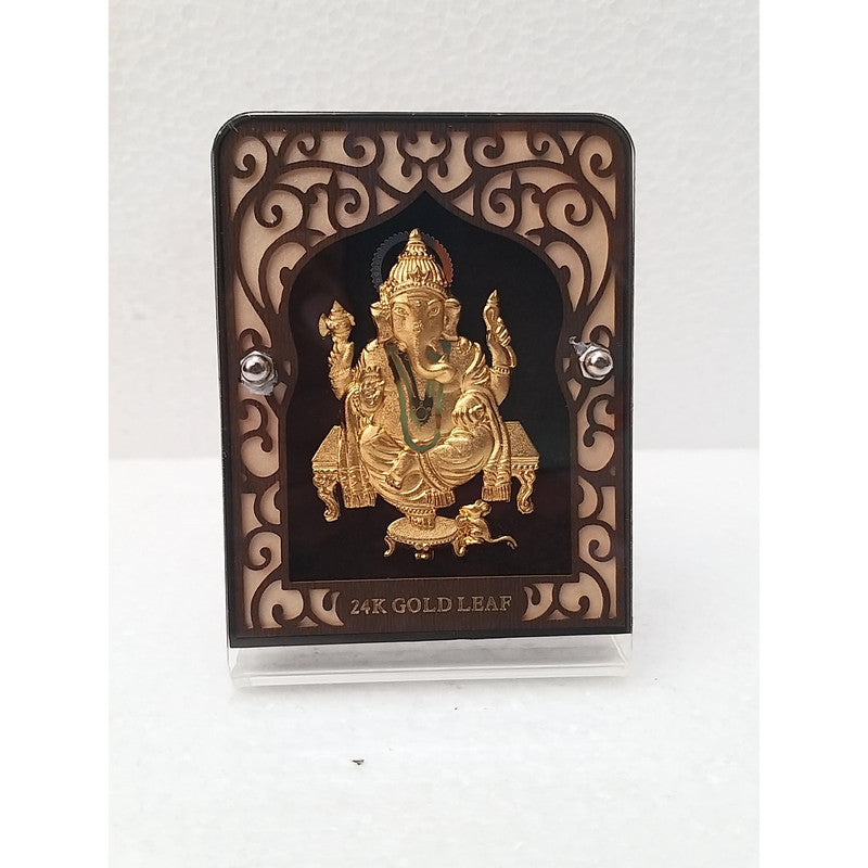 Gold Plated Lord Ganesha with Frame | Religious Collection (1903)