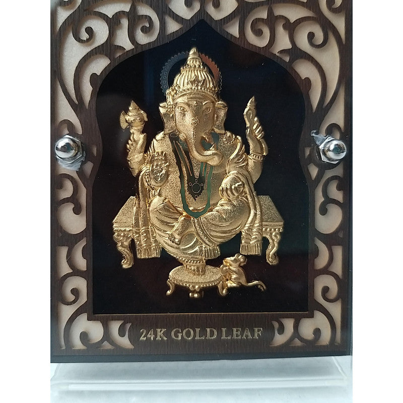 Gold Plated Lord Ganesha with Frame | Religious Collection (1903)