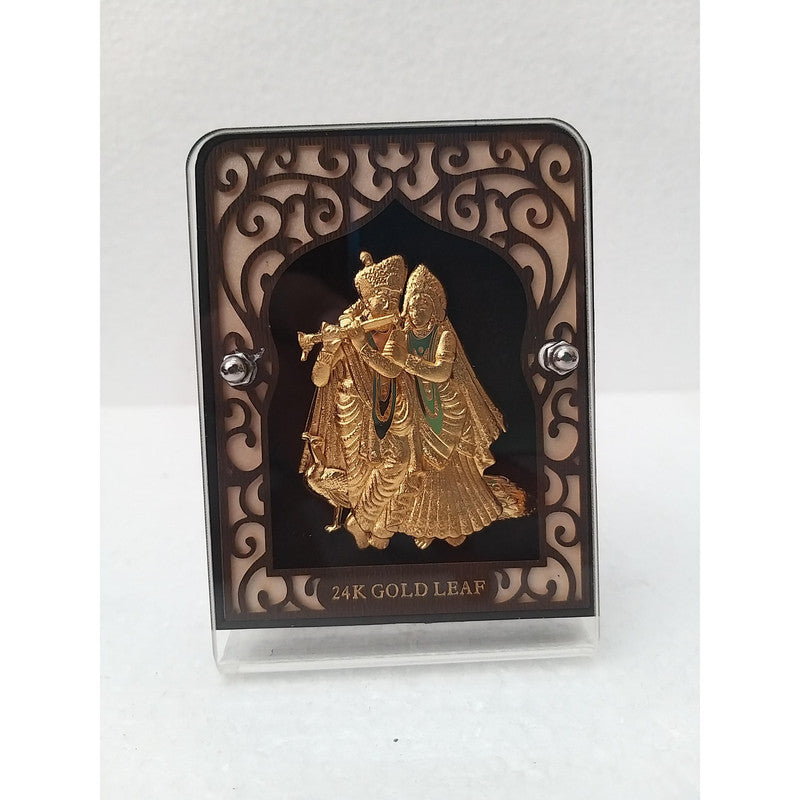 Gold Plated Lord RADHA KRISHNA with Frame | Religious Collection (1909)