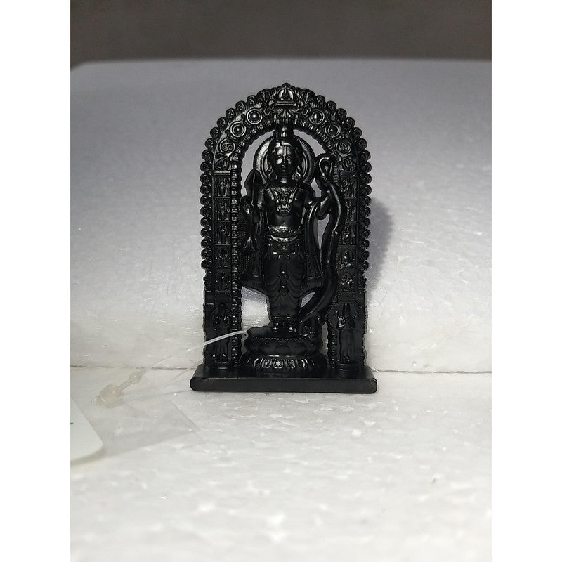 RAM Original Ram Lalla Idol Murti Lalla Statue Metal For Puja Decorative Showpiece | Black Finished (2434)