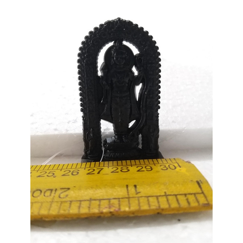 RAM Original Ram Lalla Idol Murti Lalla Statue Metal For Puja Decorative Showpiece | Black Finished (2434)