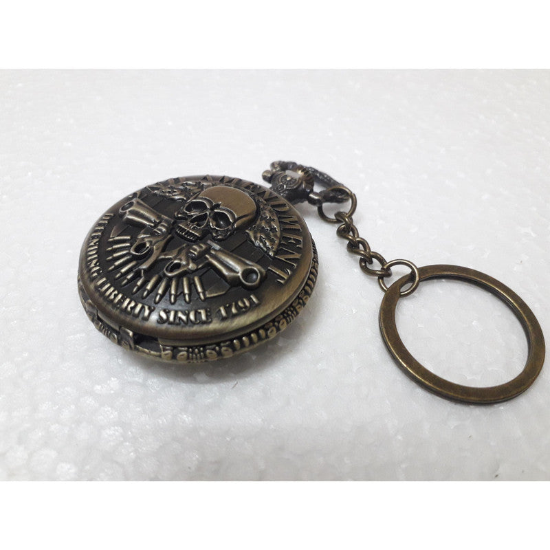 Pocket Watch Key Chain with Key Ring Men & Women Gift Key Chain Key