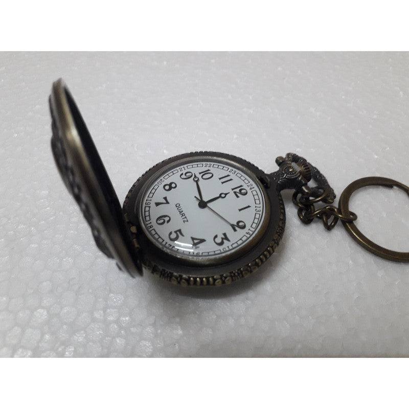 Pocket Watch Key Chain with Key Ring Men & Women Gift Key Chain Key