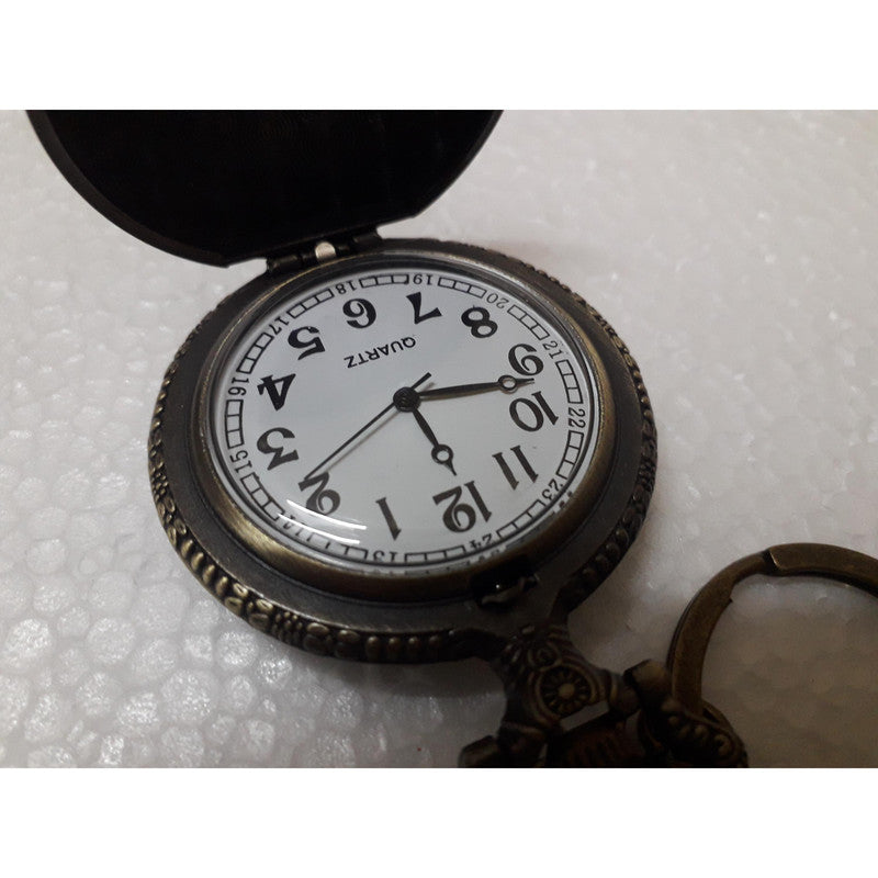 Pocket Watch Key Chain with Key Ring Men & Women Gift Key Chain Key