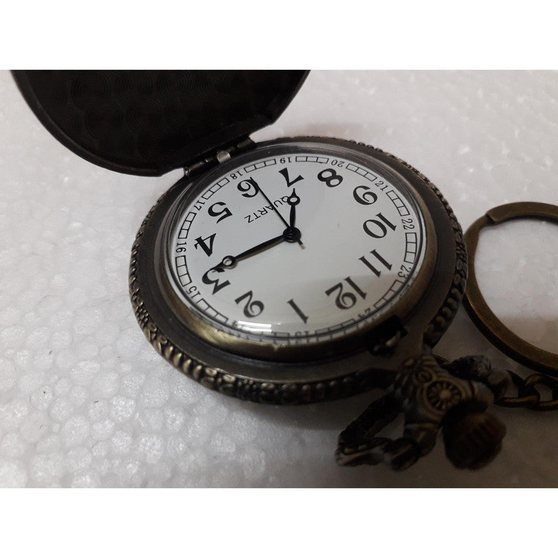 Pocket Watch Key Chain with Key Ring Men & Women Gift Key Chain Key