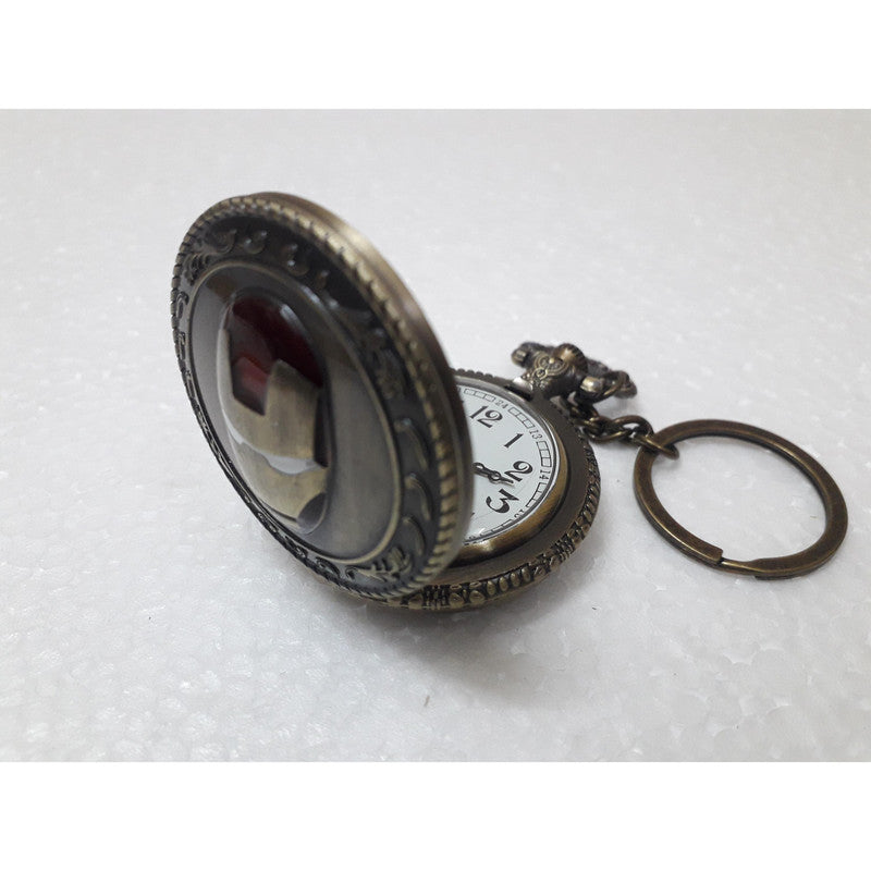 Pocket Watch Key Chain with Key Ring Men & Women Gift Key Chain Key