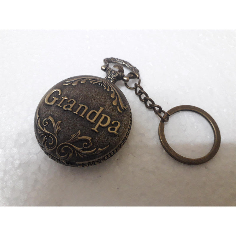 Pocket Watch Key Chain with Key Ring Men & Women Gift Key Chain Key