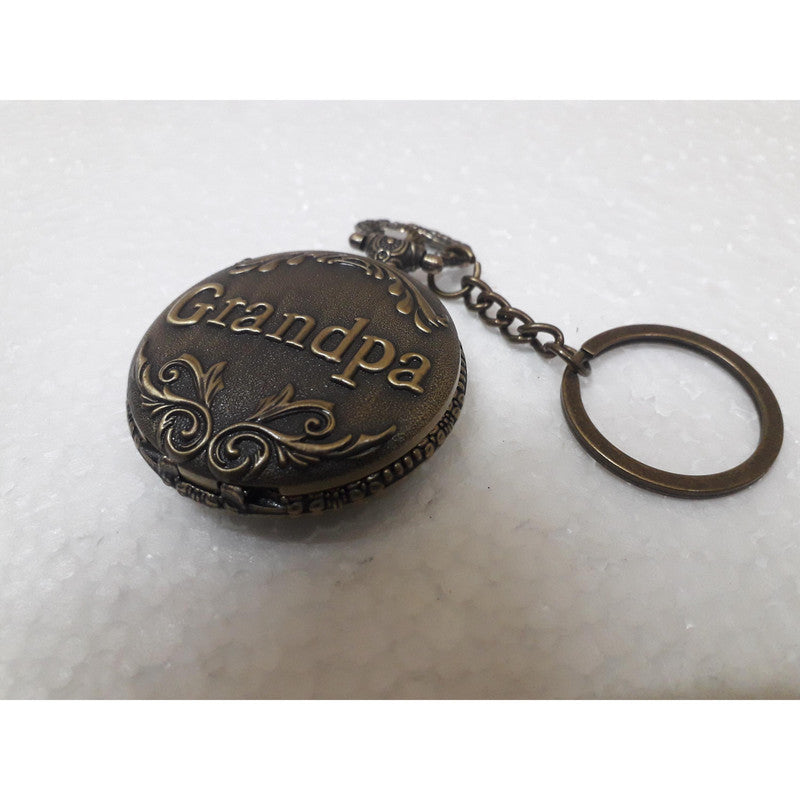 Pocket Watch Key Chain with Key Ring Men & Women Gift Key Chain Key