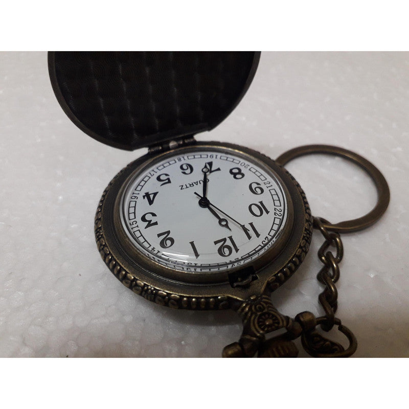 Pocket Watch Key Chain with Key Ring Men & Women Gift Key Chain Key