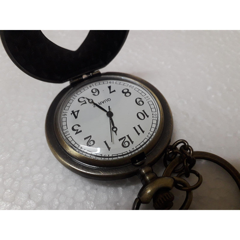 Pocket Watch Key Chain with Key Ring Men & Women Gift Key Chain Key