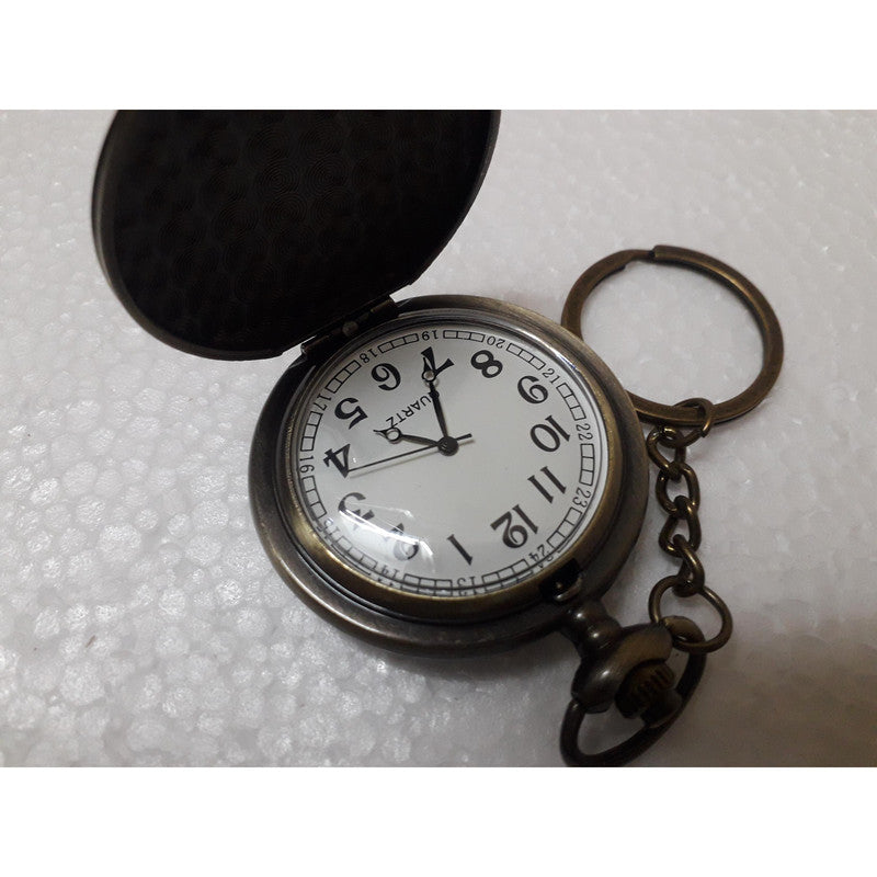 Pocket Watch Key Chain with Key Ring Men & Women Gift Key Chain Key