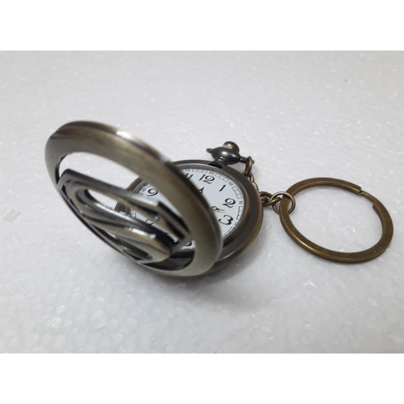 Pocket Watch Key Chain with Key Ring Men & Women Gift Key Chain Key