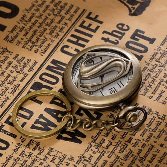 Pocket Watch Key Chain with Key Ring Men & Women Gift Key Chain Key
