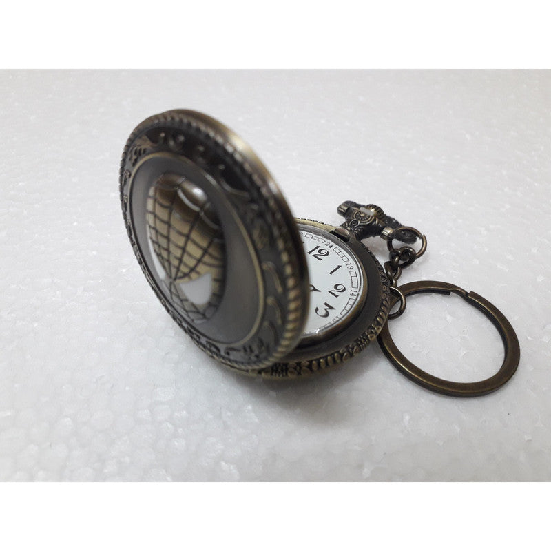Pocket Watch Key Chain with Key Ring Men & Women Gift Key Chain Key