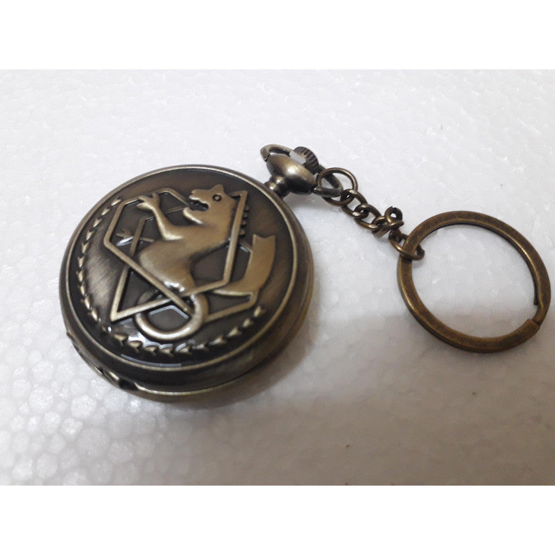 Pocket Watch Key Chain with Key Ring Men & Women Gift Key Chain Key
