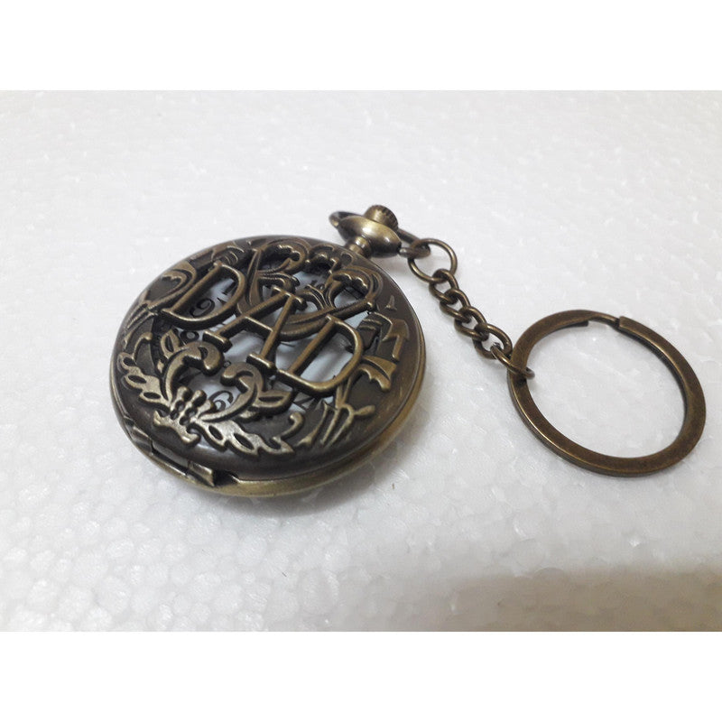 Pocket Watch Key Chain with Key Ring Men & Women Gift Key Chain Key