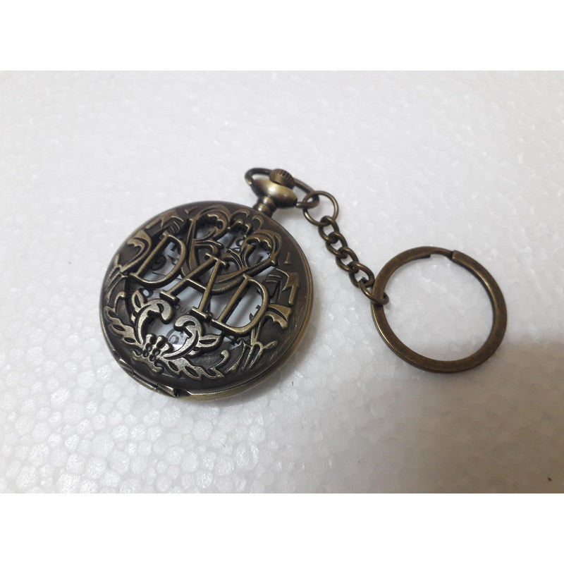 Pocket Watch Key Chain with Key Ring Men & Women Gift Key Chain Key