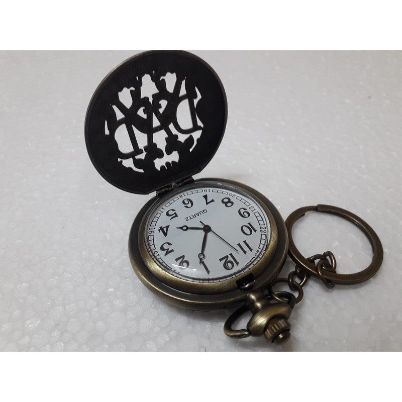 Pocket Watch Key Chain with Key Ring Men & Women Gift Key Chain Key