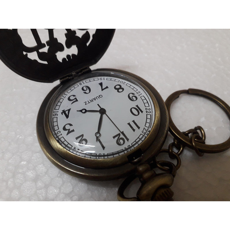 Pocket Watch Key Chain with Key Ring Men & Women Gift Key Chain Key