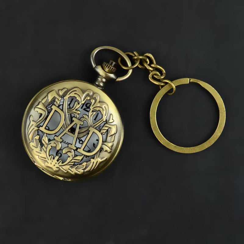 Pocket Watch Key Chain with Key Ring Men & Women Gift Key Chain Key