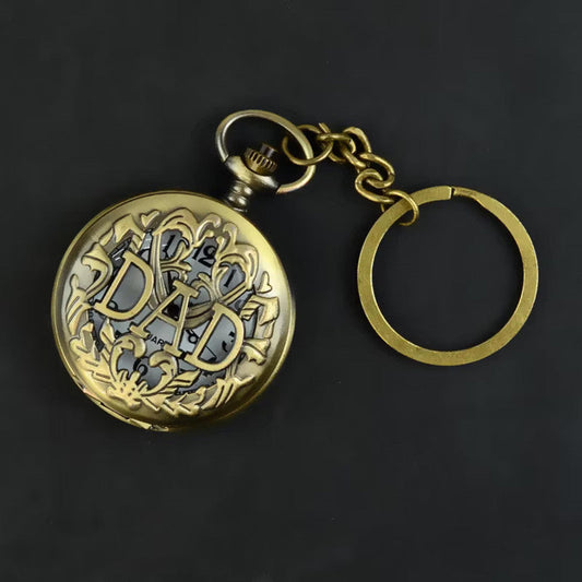 Pocket Watch Key Chain with Key Ring Men & Women Gift Key Chain Key