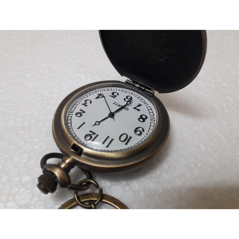 Pocket Watch Key Chain with Key Ring Men & Women Gift Key Chain Key