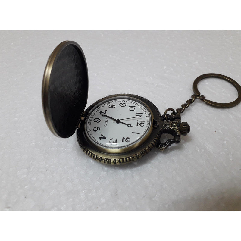 Pocket Watch Key Chain with Key Ring Men & Women Gift Key Chain Key