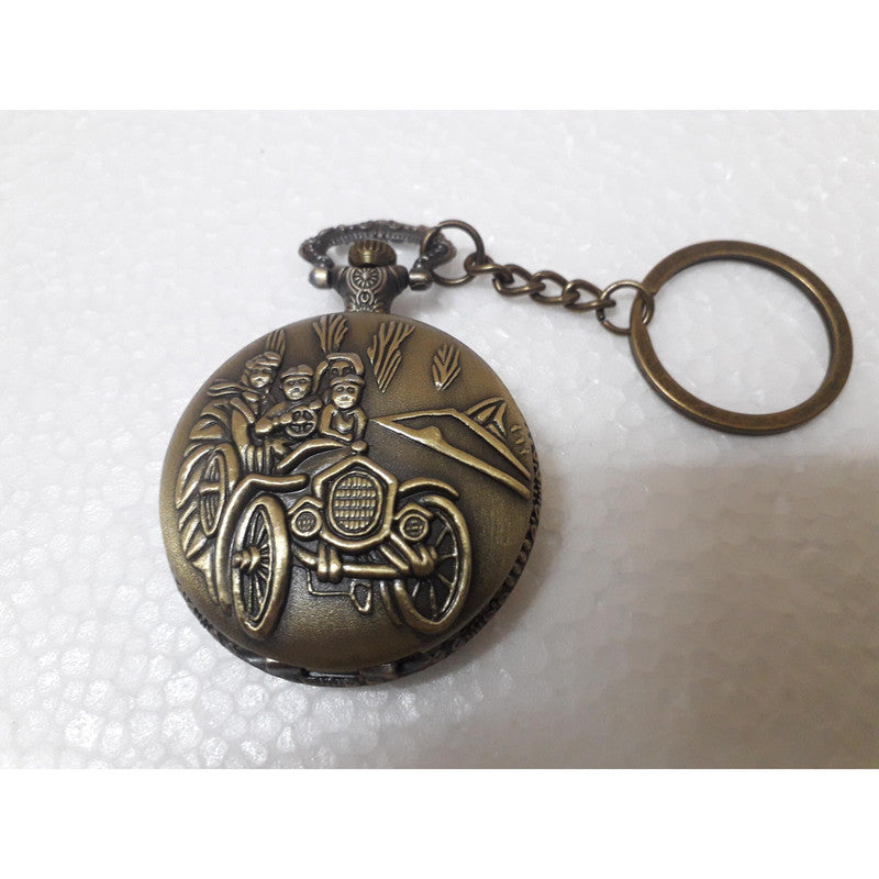 Pocket Watch Key Chain with Key Ring Men & Women Gift Key Chain Key