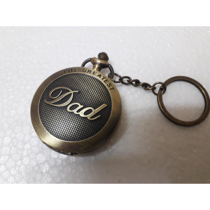 Pocket Watch Key Chain with Key Ring Men & Women Gift Key Chain Key