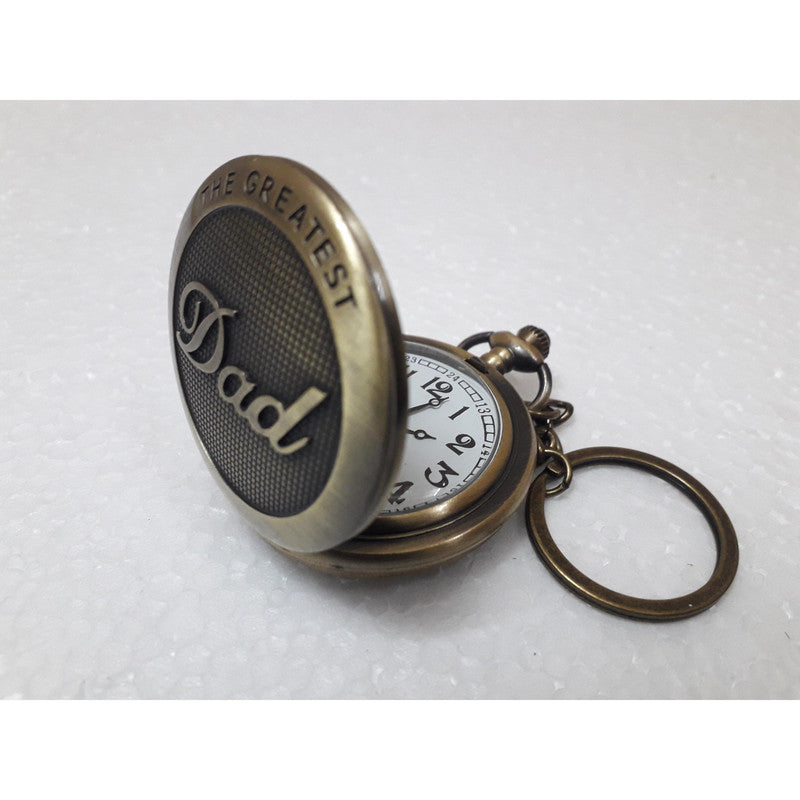 Pocket Watch Key Chain with Key Ring Men & Women Gift Key Chain Key