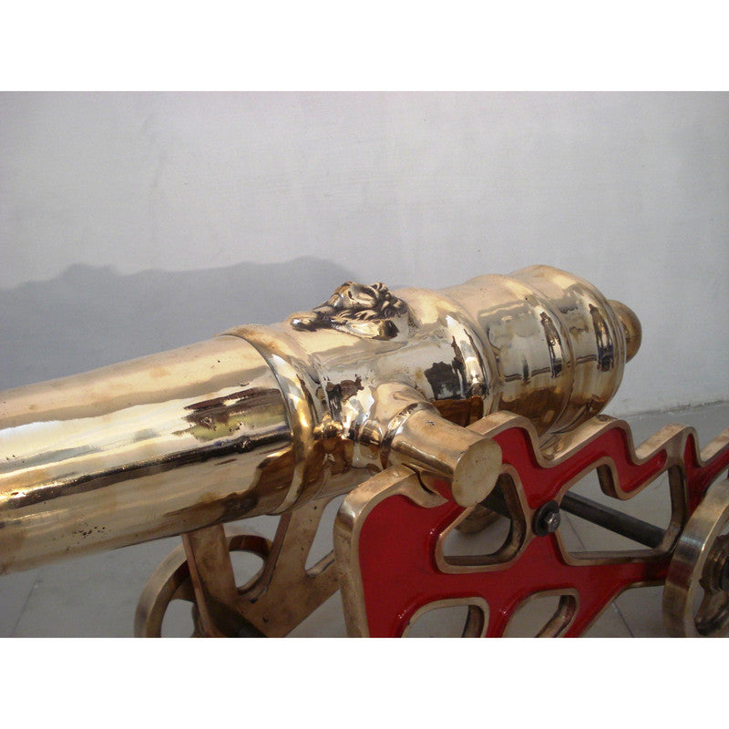 LARGE - VINTAGE style CANNON with STAND â€“ BRASS â€“ Heavy & Large - Best Collection (5001)