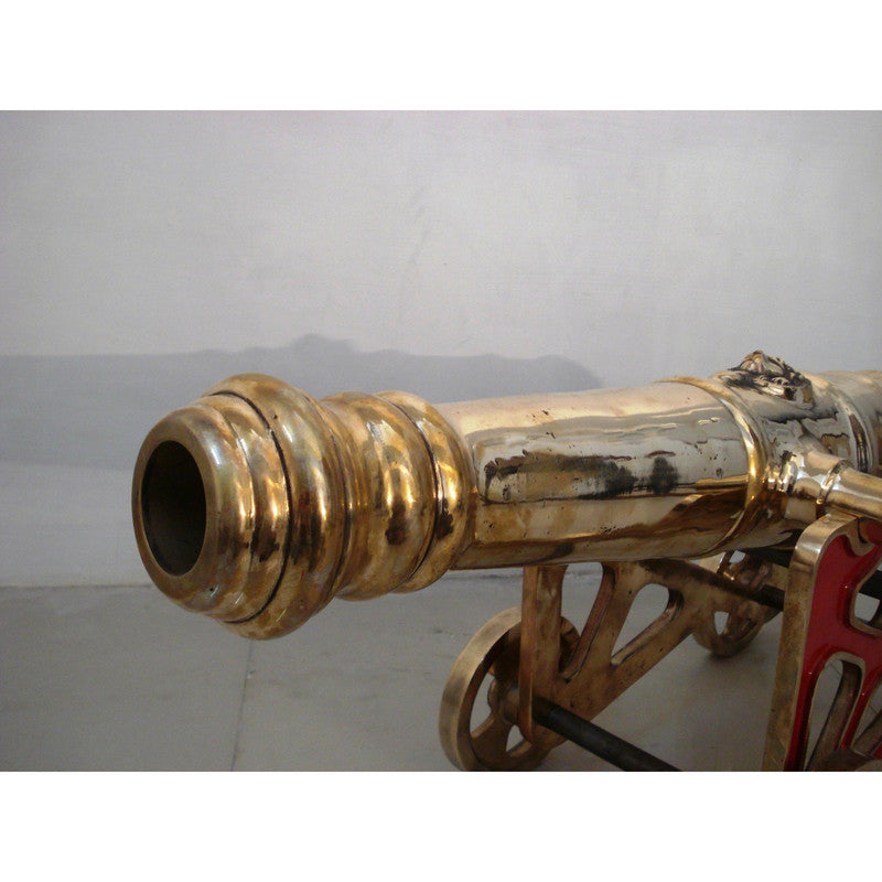 LARGE - VINTAGE style CANNON with STAND â€“ BRASS â€“ Heavy & Large - Best Collection (5001)