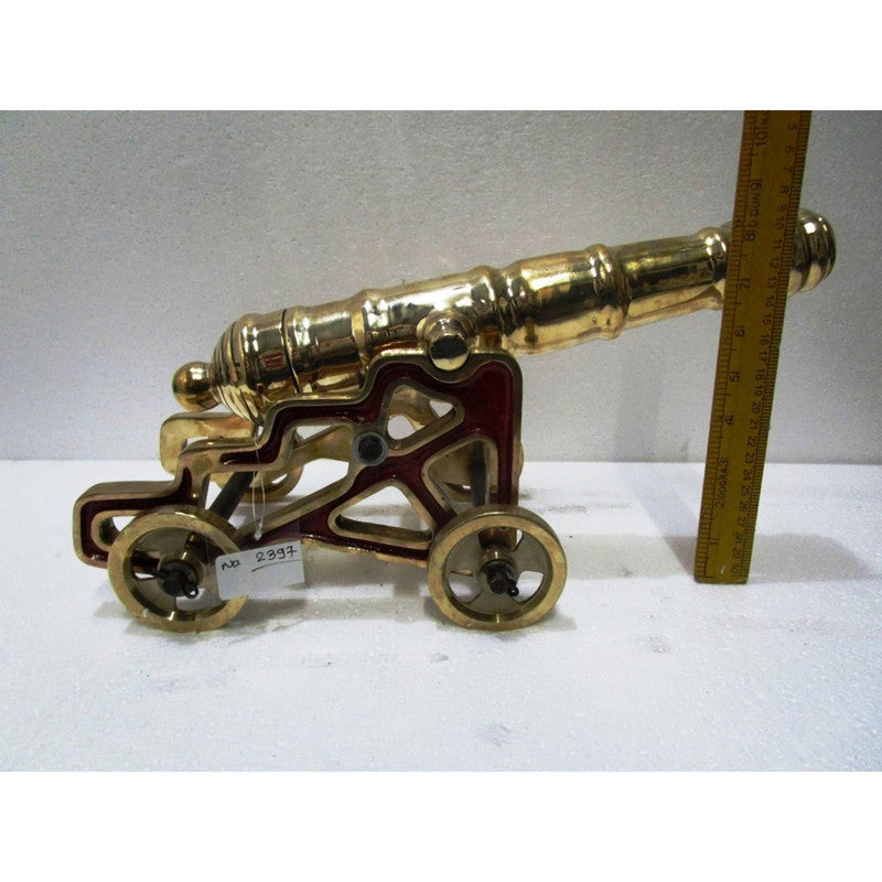 VINTAGE style CANNON with STAND â€“ BRASS â€“ Best Collection (5370)
