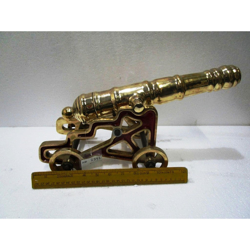 VINTAGE style CANNON with STAND â€“ BRASS â€“ Best Collection (5370)