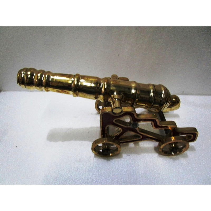 VINTAGE style CANNON with STAND â€“ BRASS â€“ Best Collection (5370)
