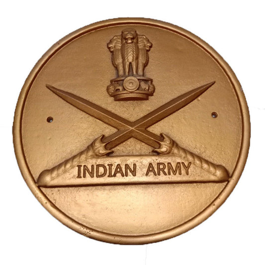 12 Inches INDIAN ARMY  Wall Plaque - Wall Decor (5391)